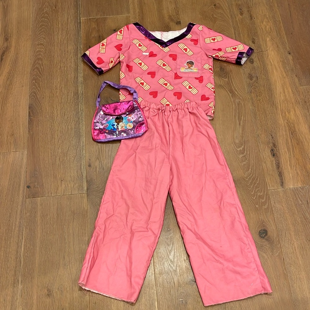 Doc McStuffins dress up outfit with bag